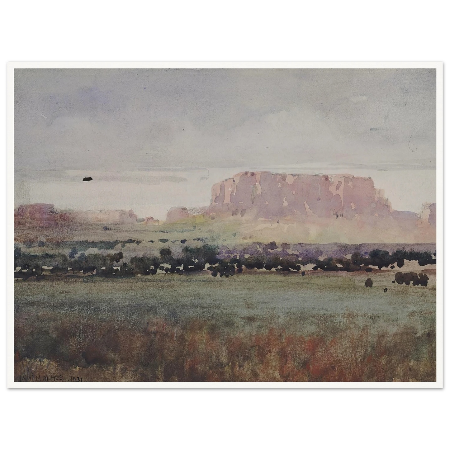 In The Plateau Country, Colorado (1931) Art Print | William Henry Holmes-Quipham Collections