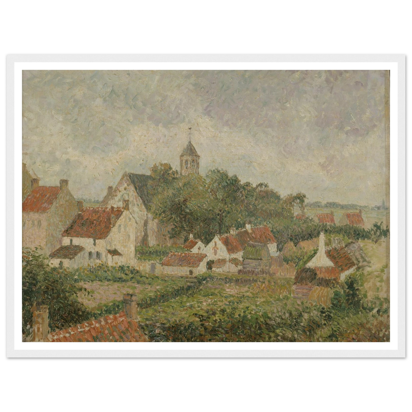 Le village de Knocke (1894) Art Print | Camille Pissarro-Quipham Collections