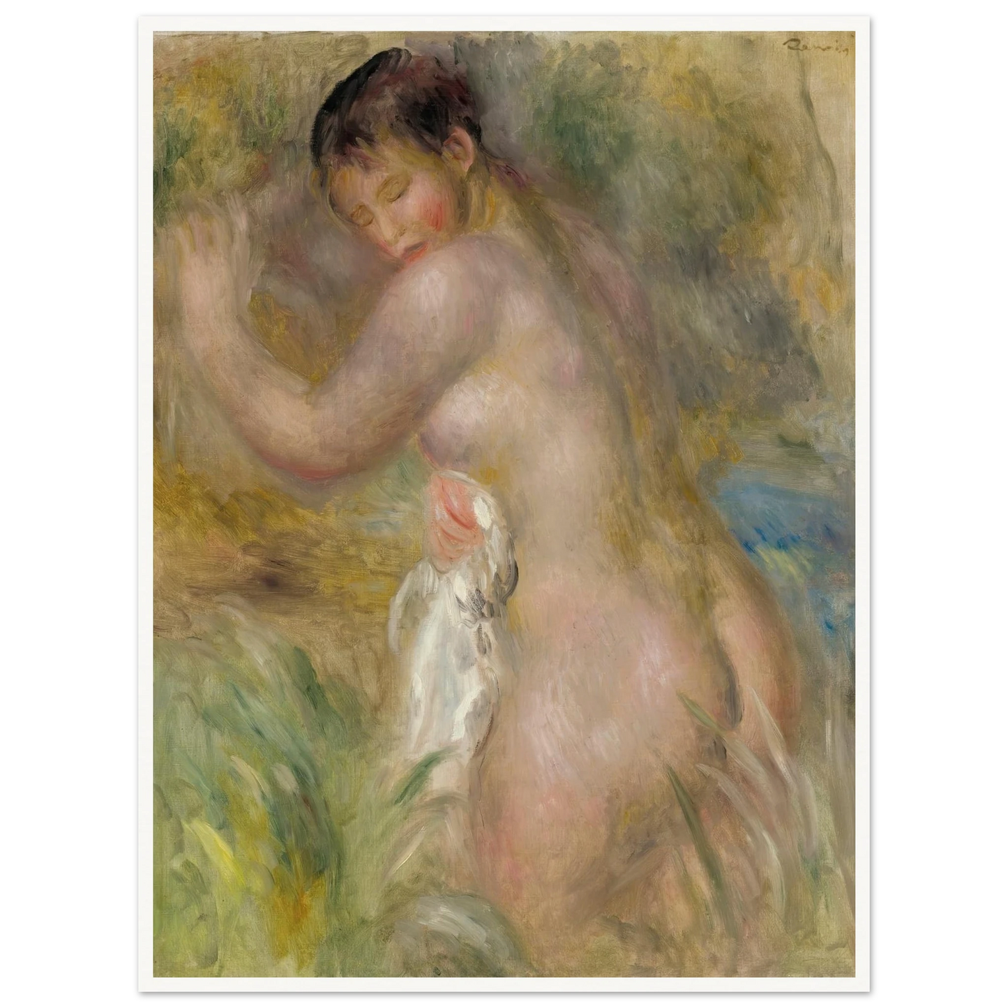 La Baigneuse Art Print | Pierre Auguste Renoir-Quipham Collections