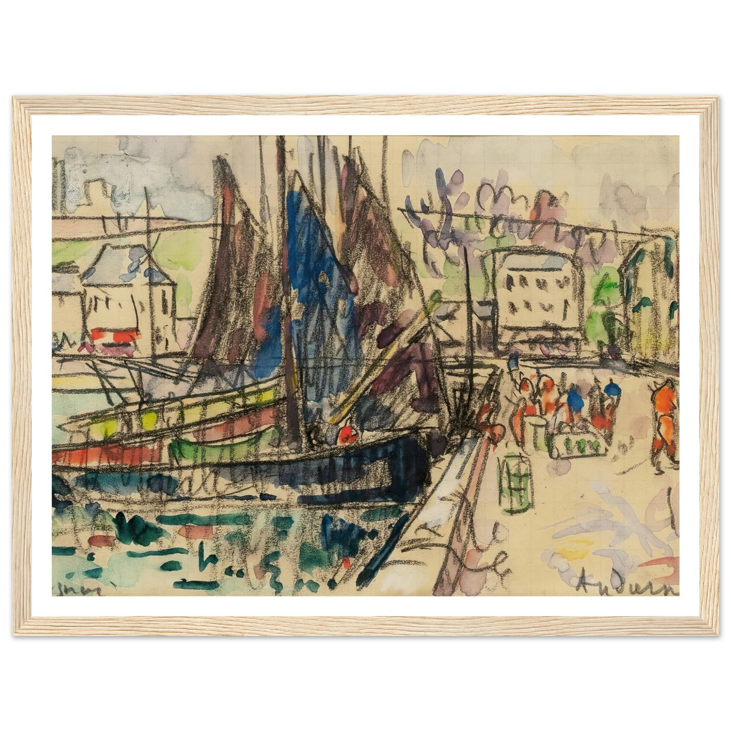 Audierne (1927) Art Print | Paul Signac-Quipham Collections
