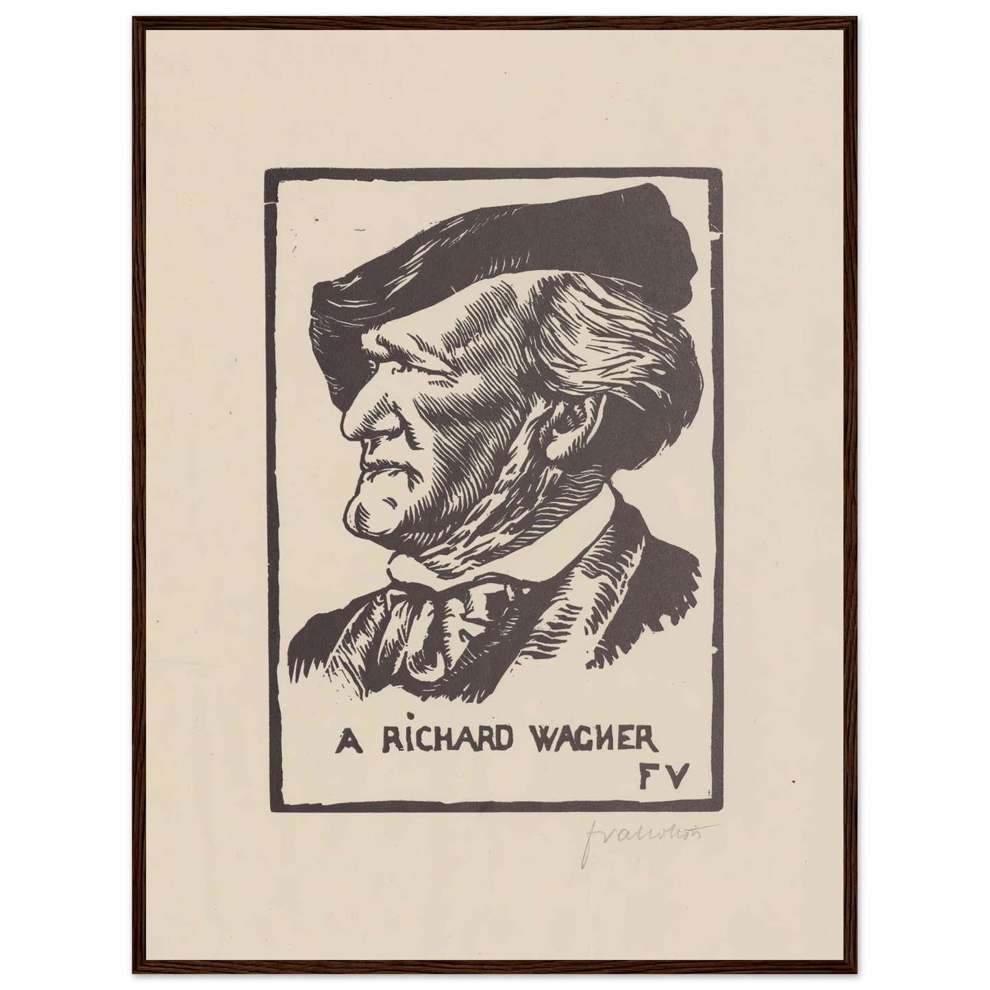 A Richard Wagner (1891) Art Print | Felix Vallotton-Quipham Collections