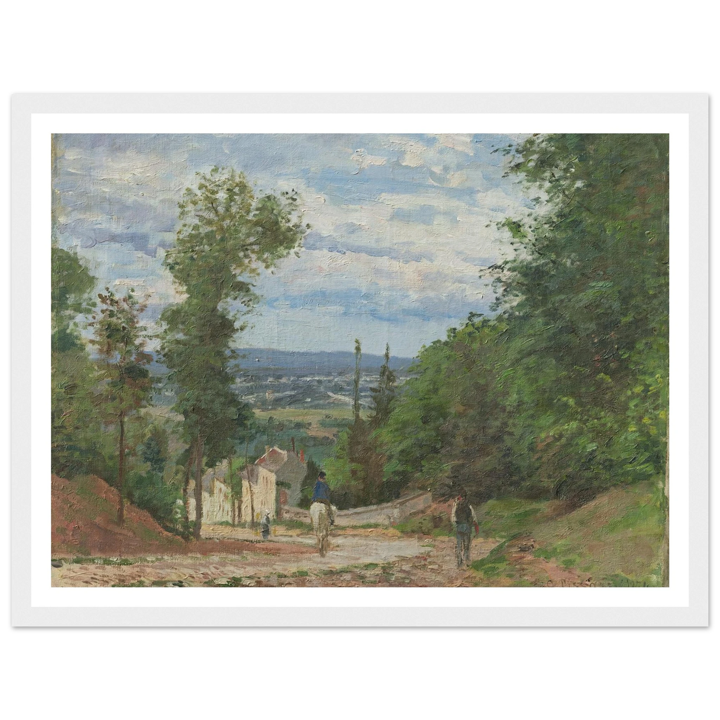 La Route de Marly, Louveciennes (1871) Art Print | Camille Pissarro-Quipham Collections