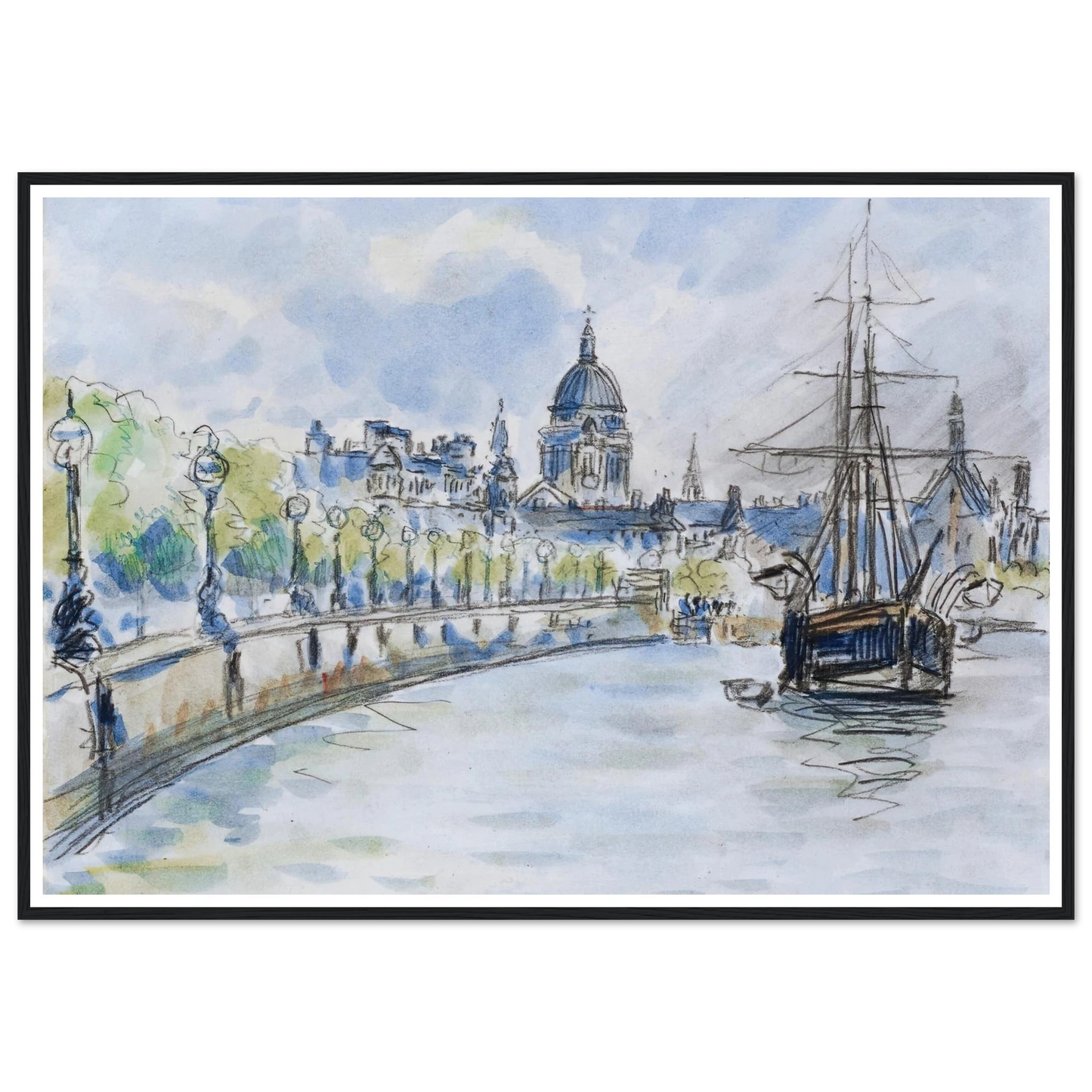 London, St. Paul’s Cathedral (1890) Art Print | Camille Pissarro-Quipham Collections