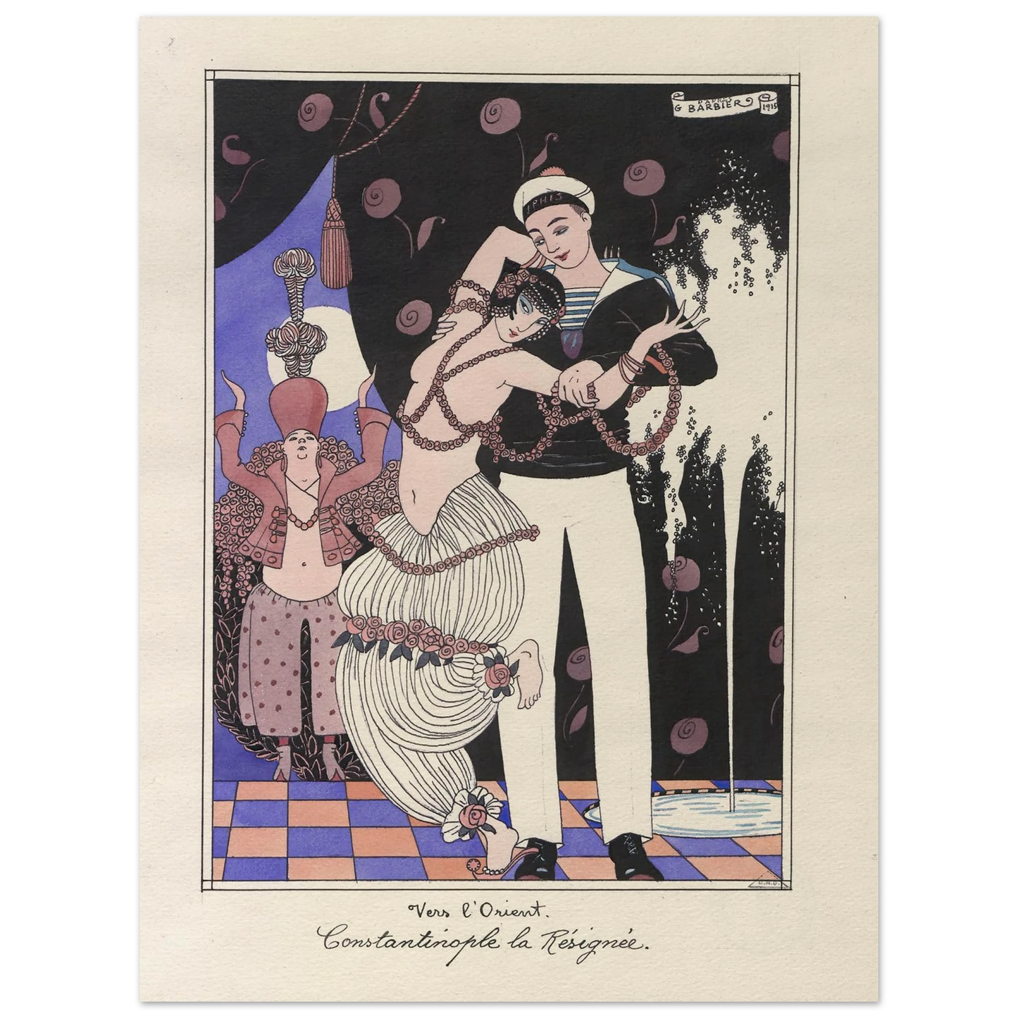 Vers l’Orient. Constantinople la Résignée (1915) Art Print | George Barbier-Quipham Collections