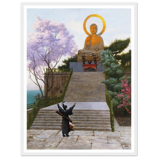 Japanese Emploring A Deity Art Print | Jean Leon Gerome-Quipham Collections