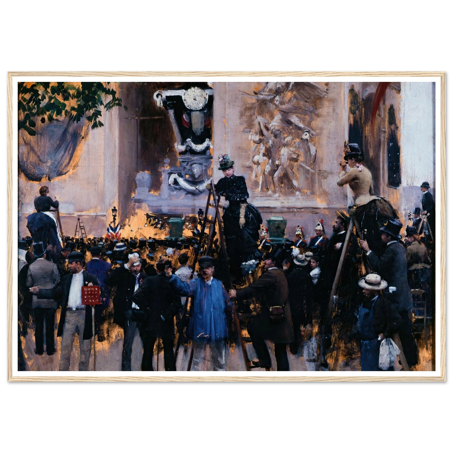 Les funérailles de Victor Hugo, place de l’Étoile (1er juin 1885) (1885) Art Print | Jean Beraud-Quipham Collections