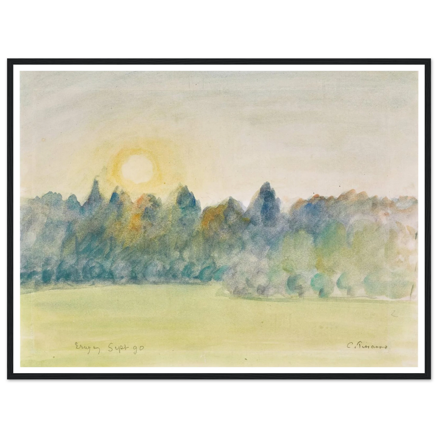 Eragny (1890) Art Print | Camille Pissarro-Quipham Collections