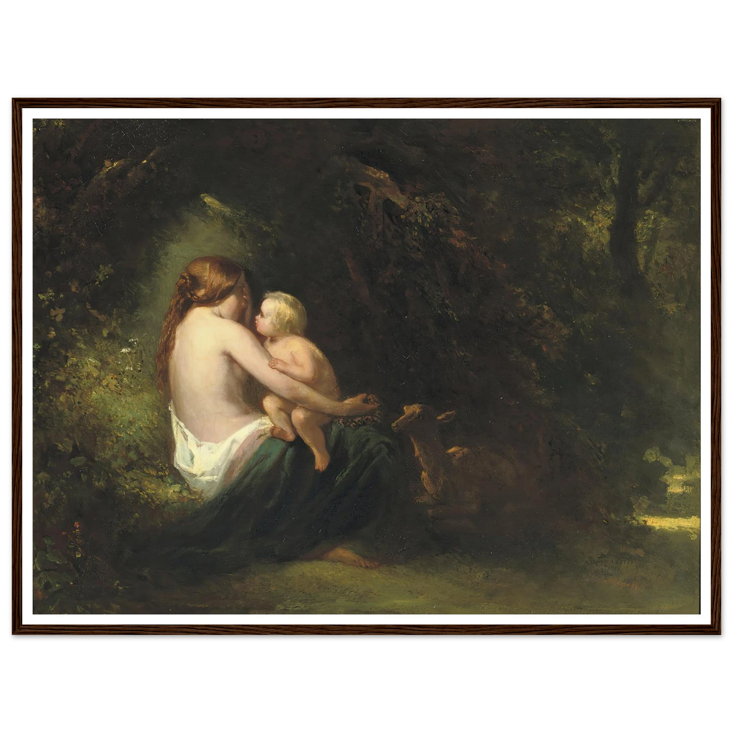 Genoveva; a legendary beauty in the forest Art Print | Jozef Israels-Quipham Collections