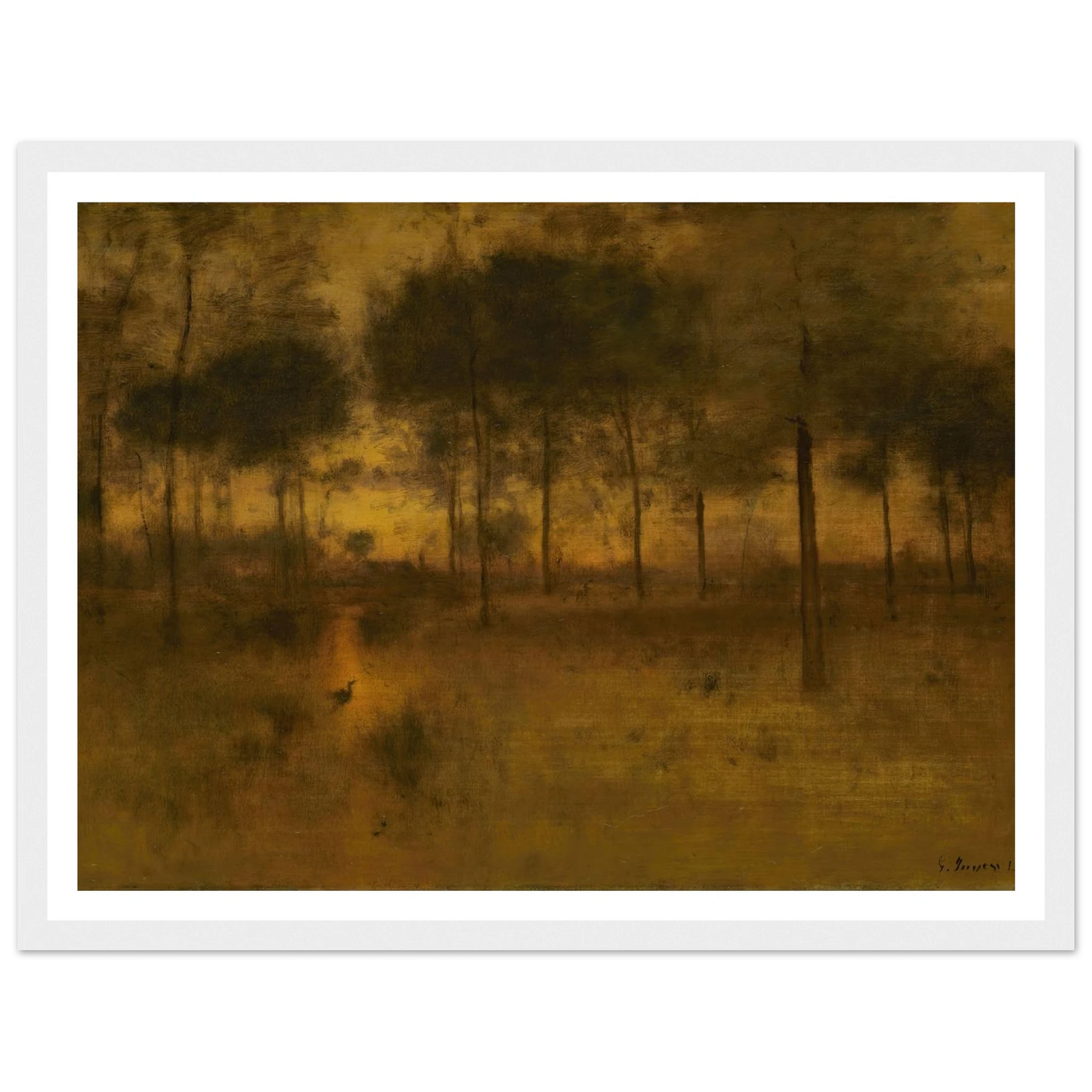 The Home of the Heron Art Print | George Inness-Quipham Collections
