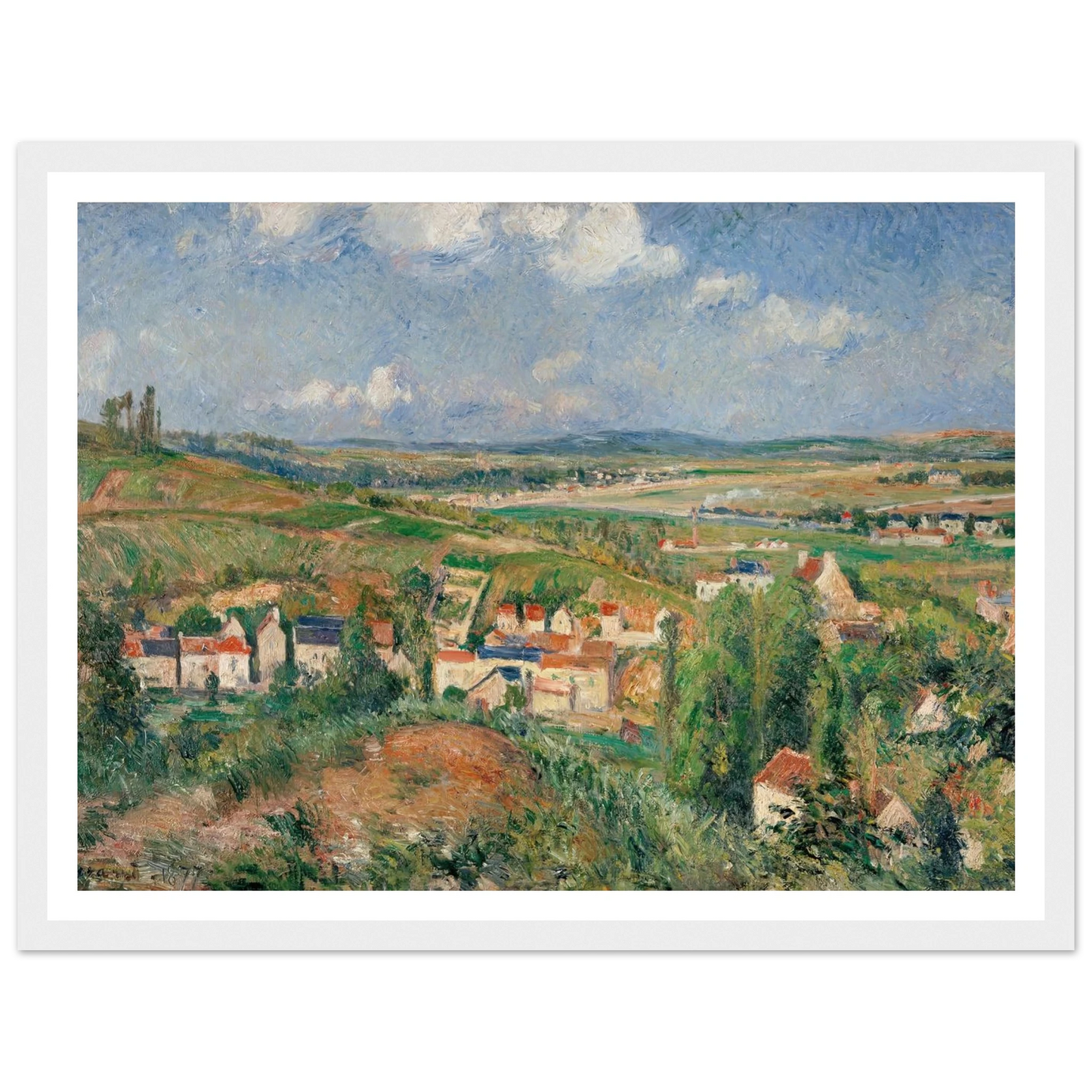 L’hermitage En Été, Pontoise (1877) Art Print | Camille Pissarro-Quipham Collections