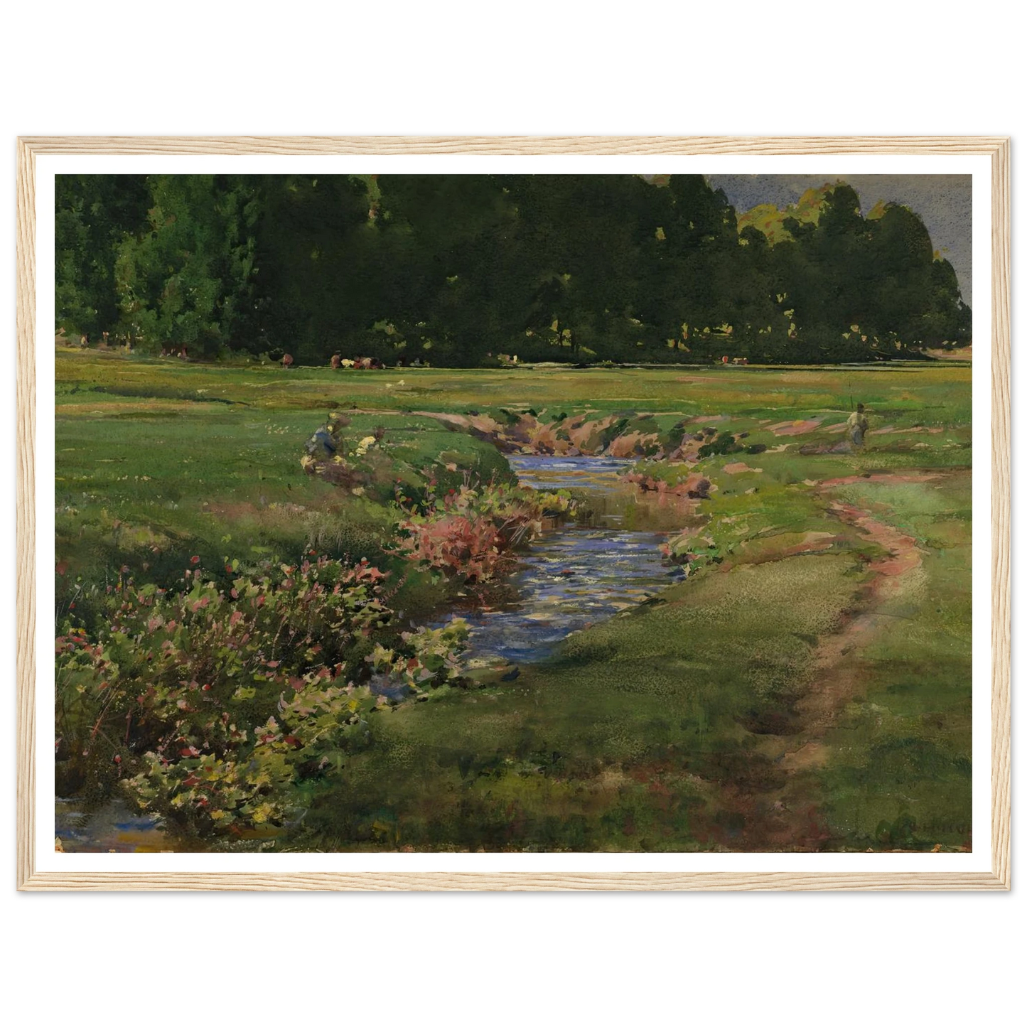 The Babbling Brook Art Print | William Henry Holmes-Quipham Collections