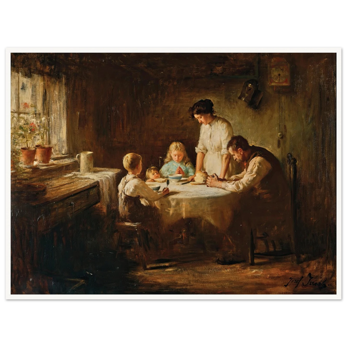 Blessing the Table Art Print | Jozef Israels-Quipham Collections