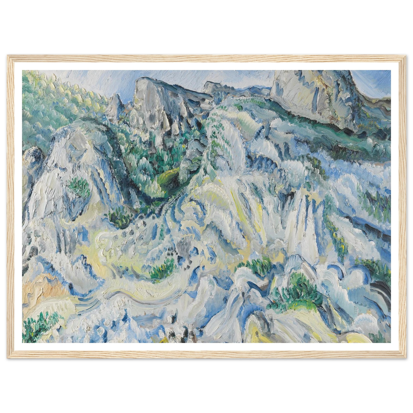 Felslandschaft bei Ulm (Landschaft bei Blaubeuren) (1929) Art Print | Paul Kleinschmidt-Quipham Collections