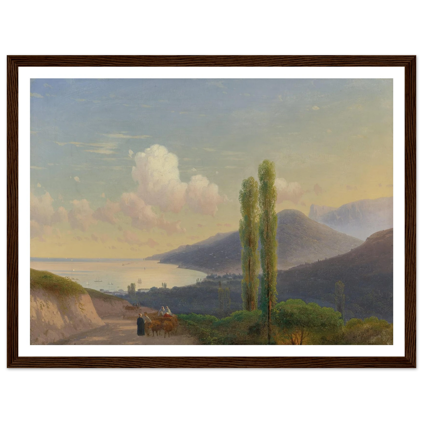 The Road To Gurzuf, Crimea (CIRCA 1878) Art Print | Ivan Konstantinovich Aivazovsky-Quipham Collections