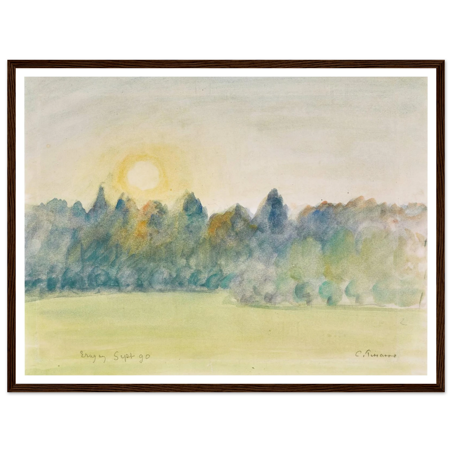 Eragny (1890) Art Print | Camille Pissarro-Quipham Collections