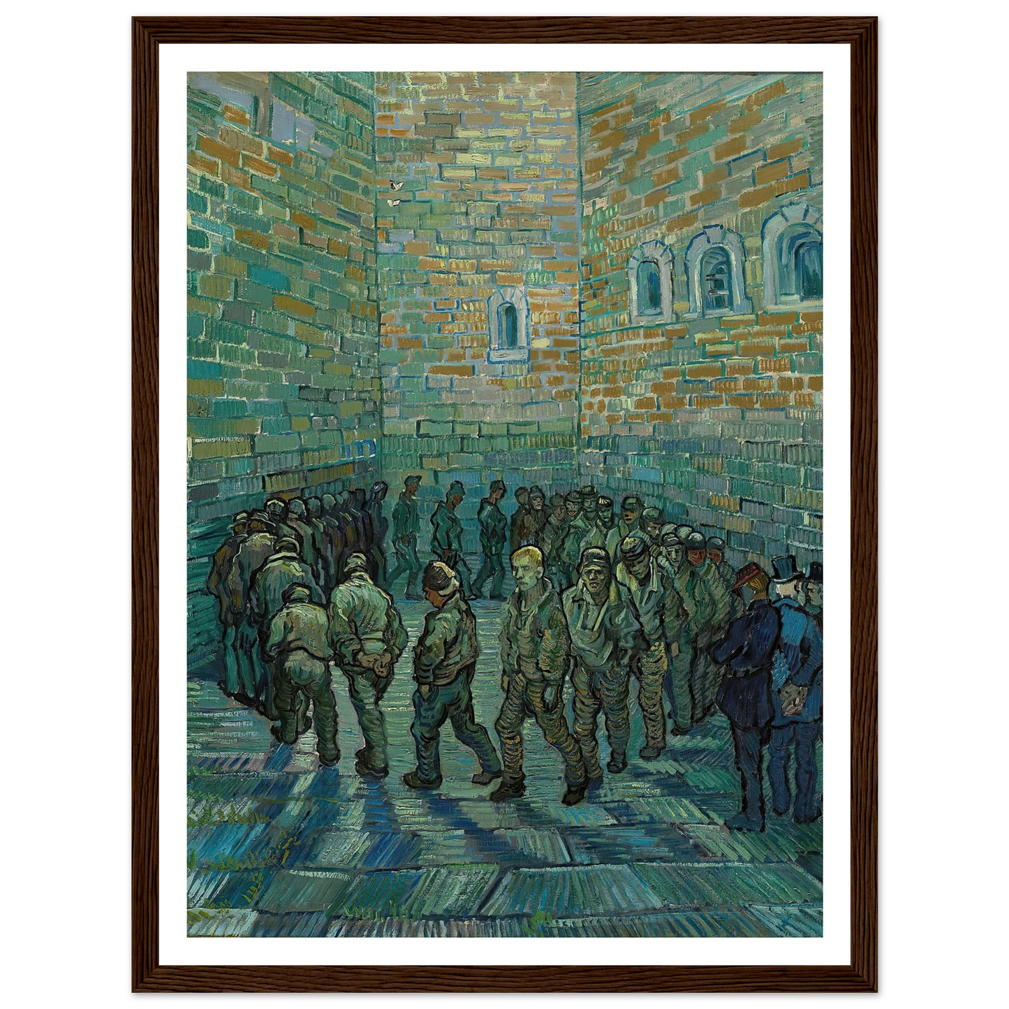 The Prison Courtyard (1890) Art Print | Vincent van Gogh-Quipham Collections
