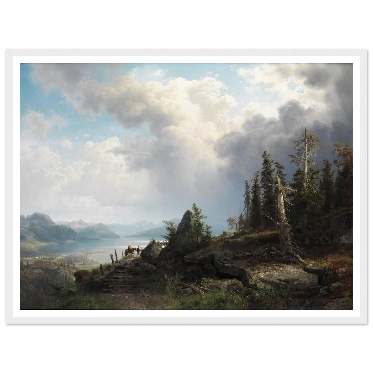 Gebirgslandschaft (1853) Art Print | August Wilhelm Leu-Quipham Collections
