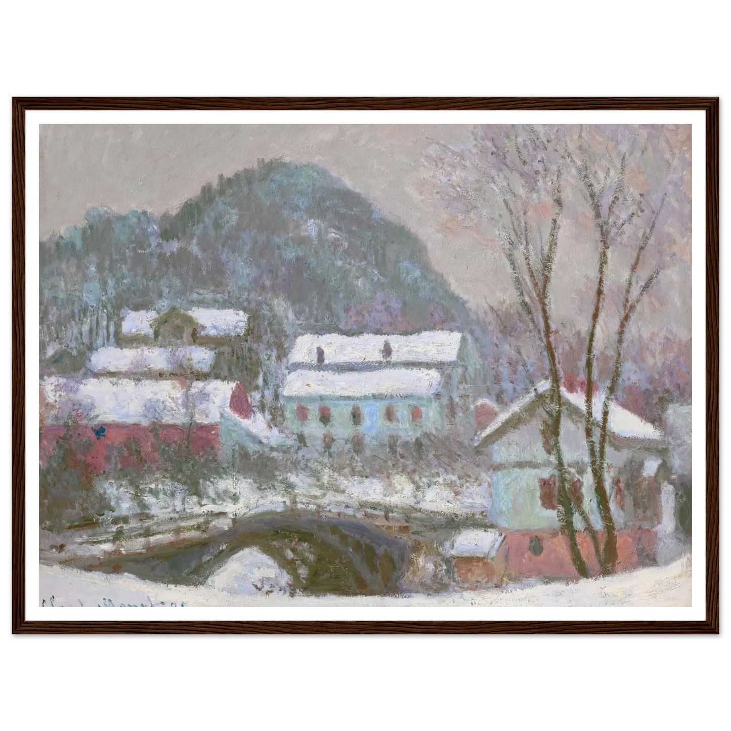Sandviken, Norvège, effet de neige (1895) Art Print | Claude Monet-Quipham Collections