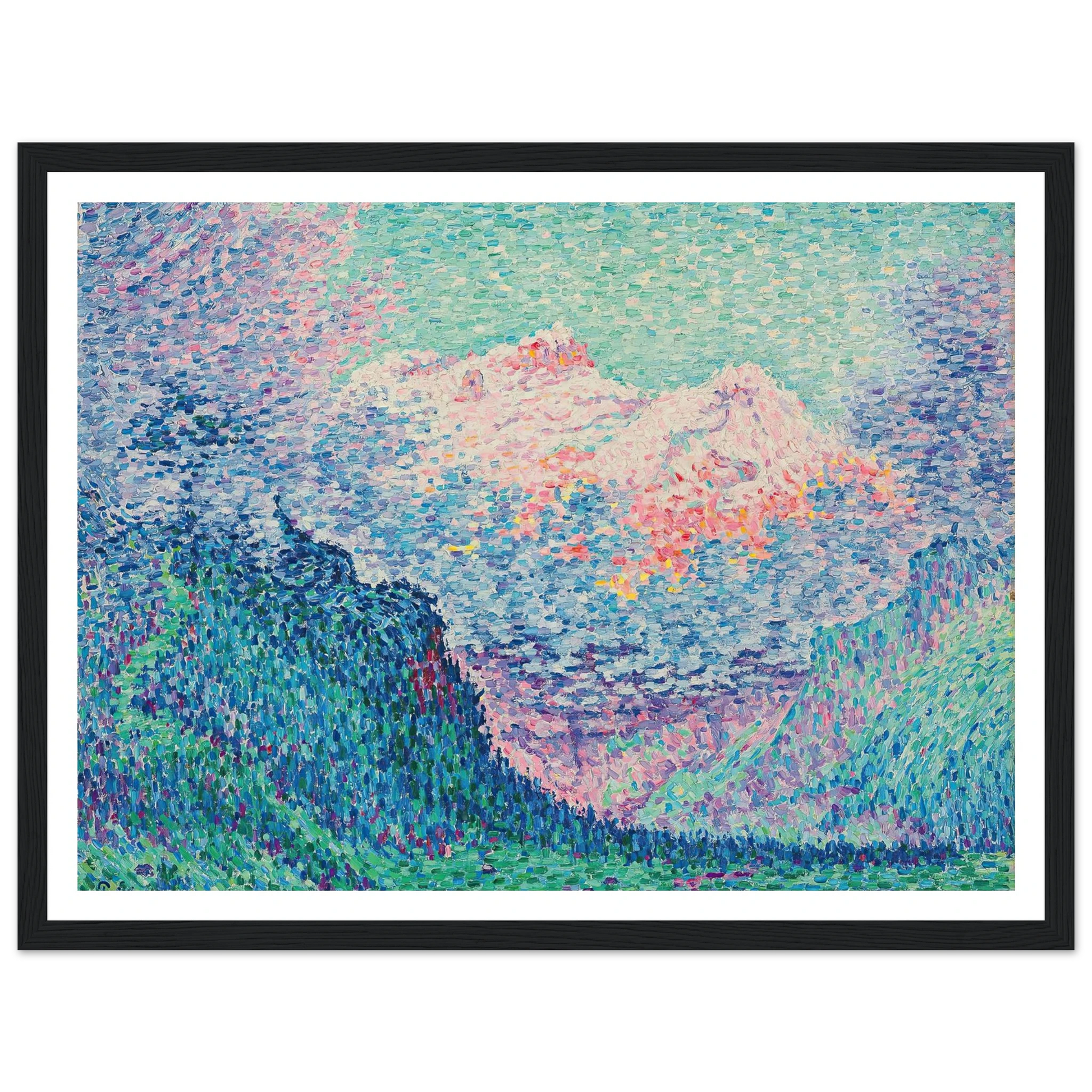 Les Diablerets (L’Oldenhorn et le Bécabesson) (1903) Art Print | Paul Signac-Quipham Collections