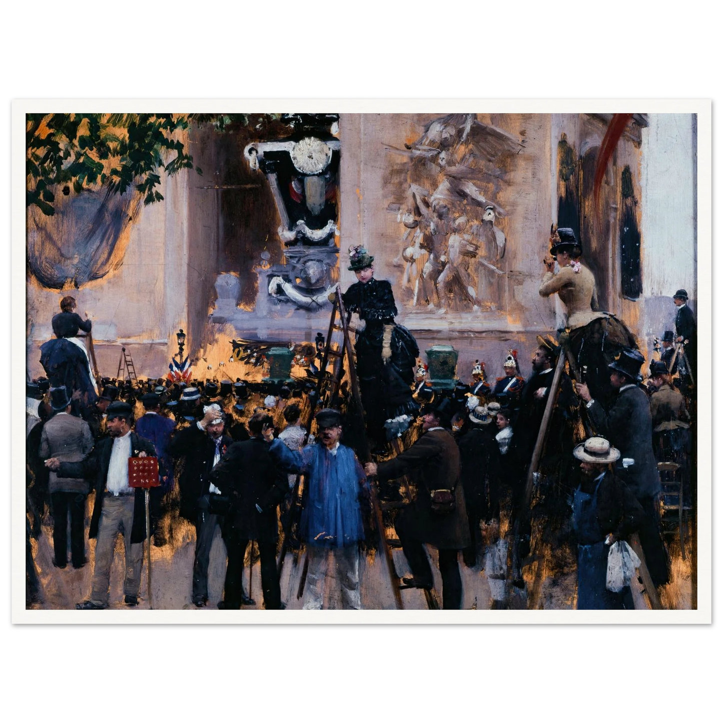 Les funérailles de Victor Hugo, place de l’Étoile (1er juin 1885) (1885) Art Print | Jean Beraud-Quipham Collections
