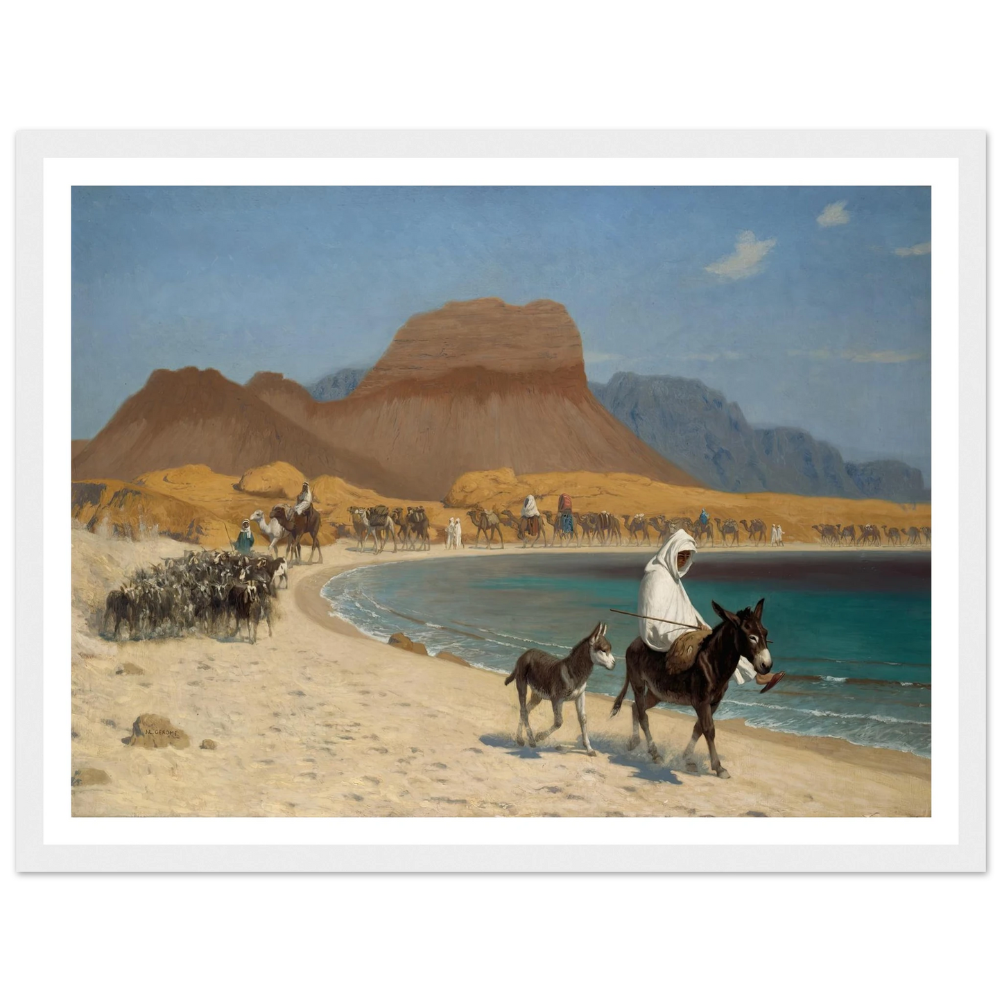 The Gulf of Aqaba (circa 1897) Art Print | Jean Leon Gerome-Quipham Collections