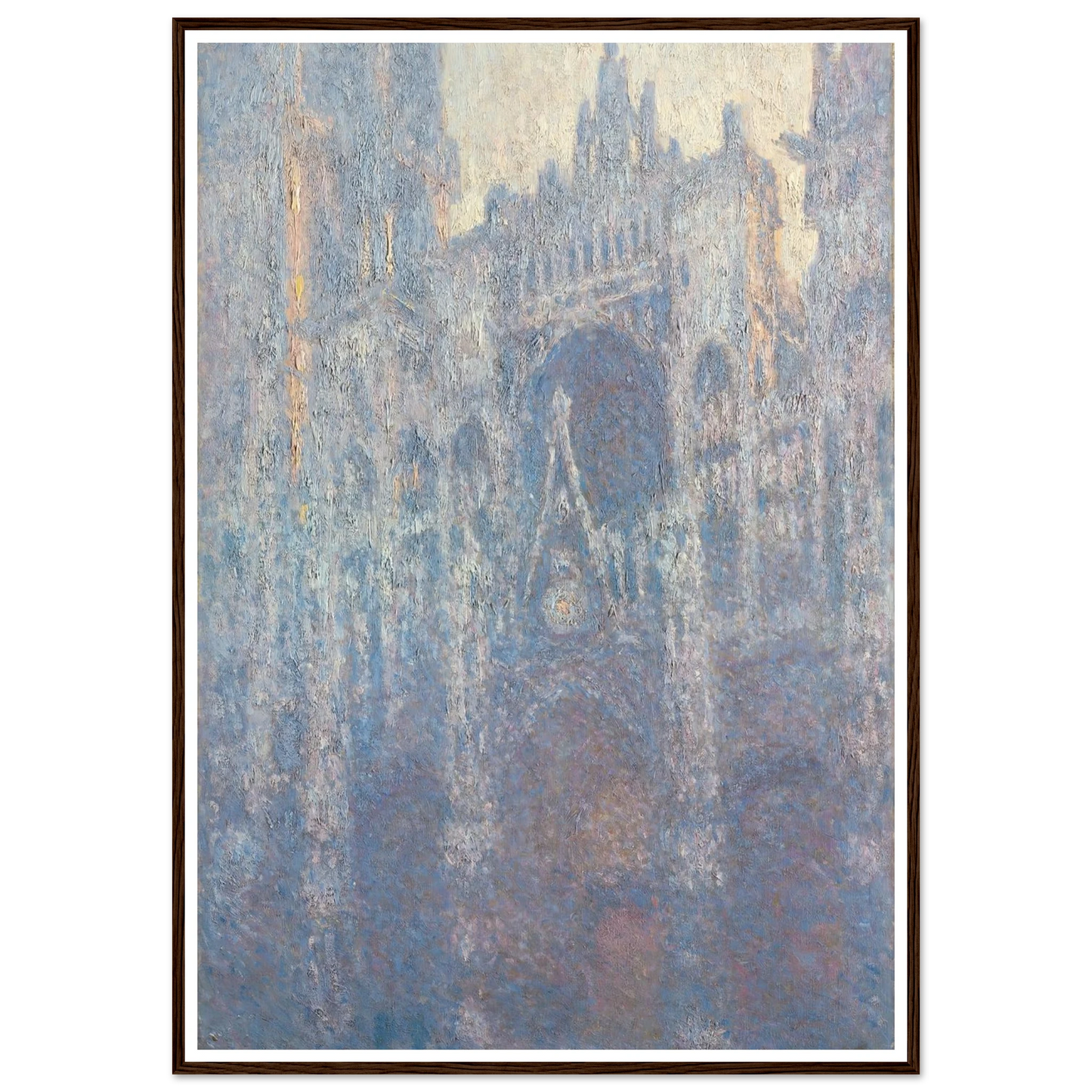 The Portal of Rouen Cathedral in Morning Light (1894) Art Print | Claude Monet-Quipham Collections