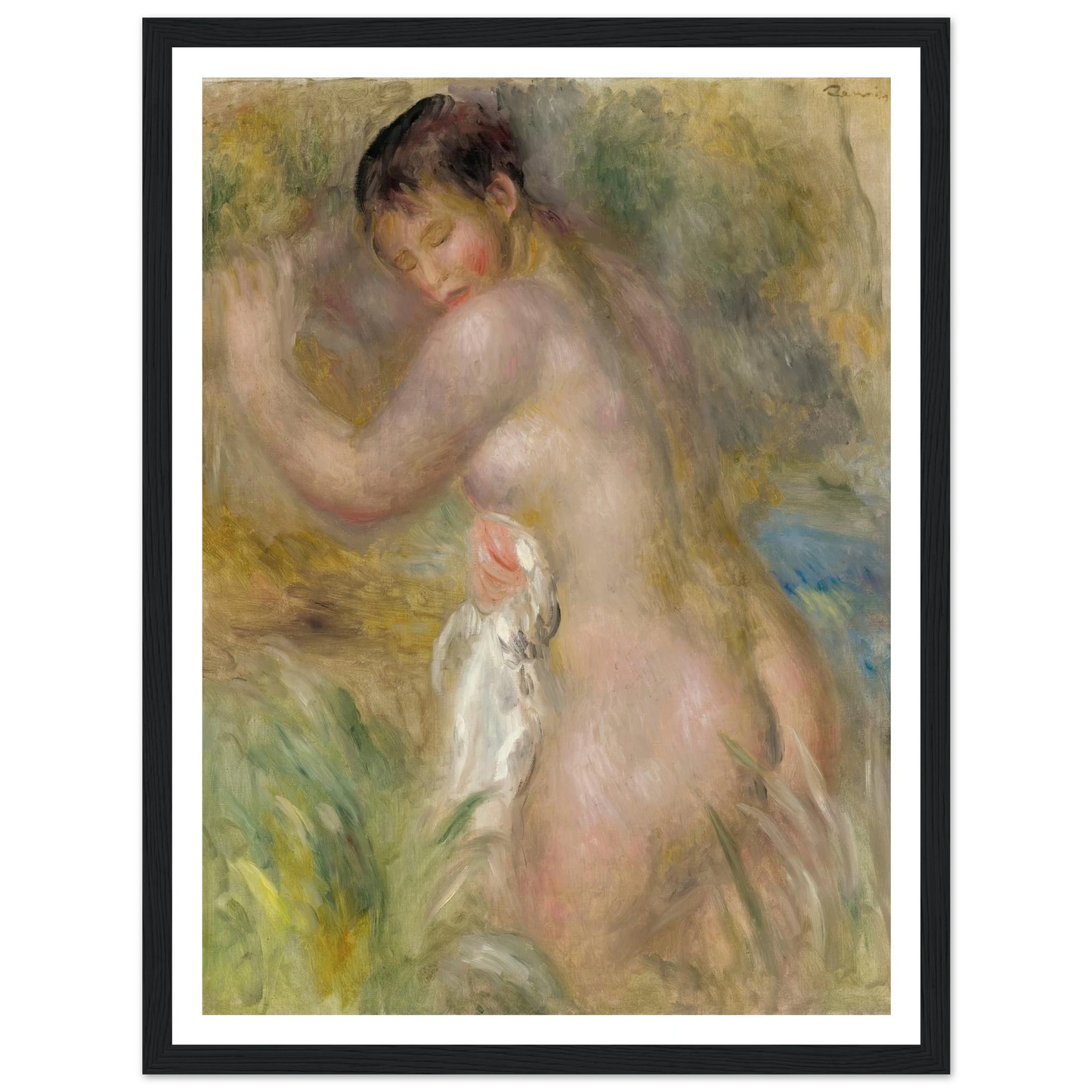 La Baigneuse Art Print | Pierre Auguste Renoir-Quipham Collections