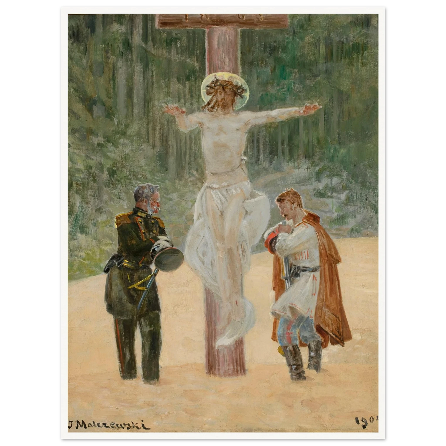 Reconciliation (Symbolic scene from the insurrection in 1863) (1904) Art Print | Jacek Malczewski-Quipham Collections