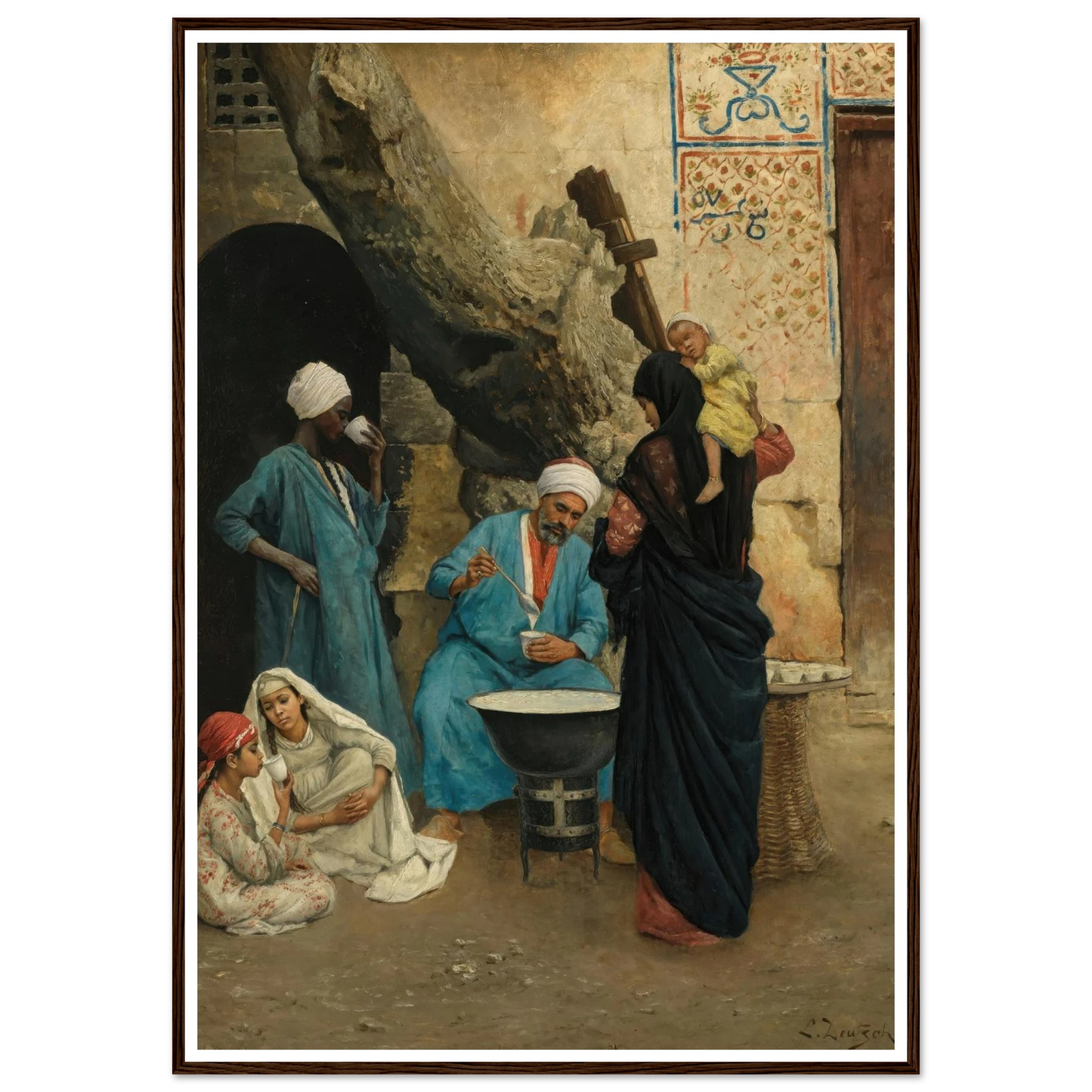 A Refreshing Drink (1891) Art Print | Ludwig Deutsch-Quipham Collections