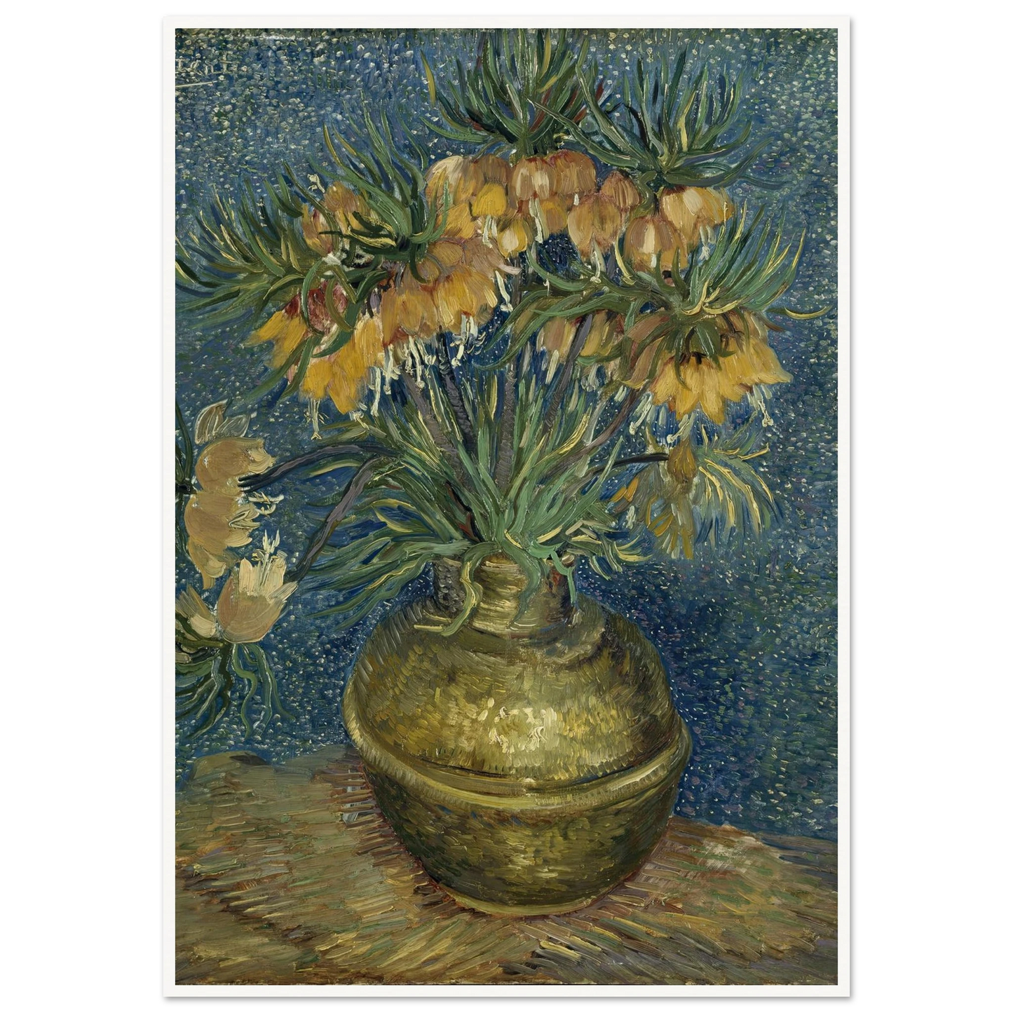 Imperial Fritillaries in a Copper Vase (1887) Art Print | Vincent van Gogh-Quipham Collections