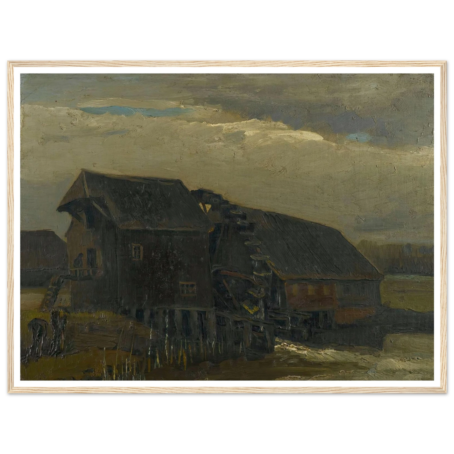 Water Mill At Opwetten (1884) Art Print | Vincent van Gogh-Quipham Collections