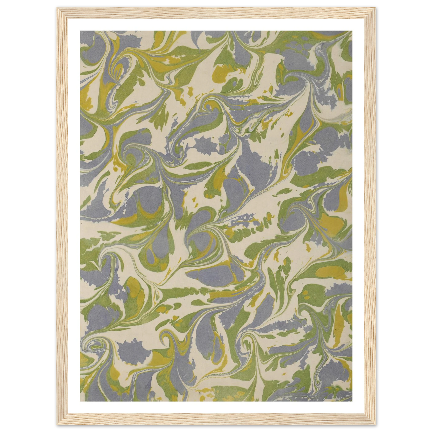 Gezogenes Marmorpapier (1890 - 1910) Art Print | Anker Kyster-Quipham Collections
