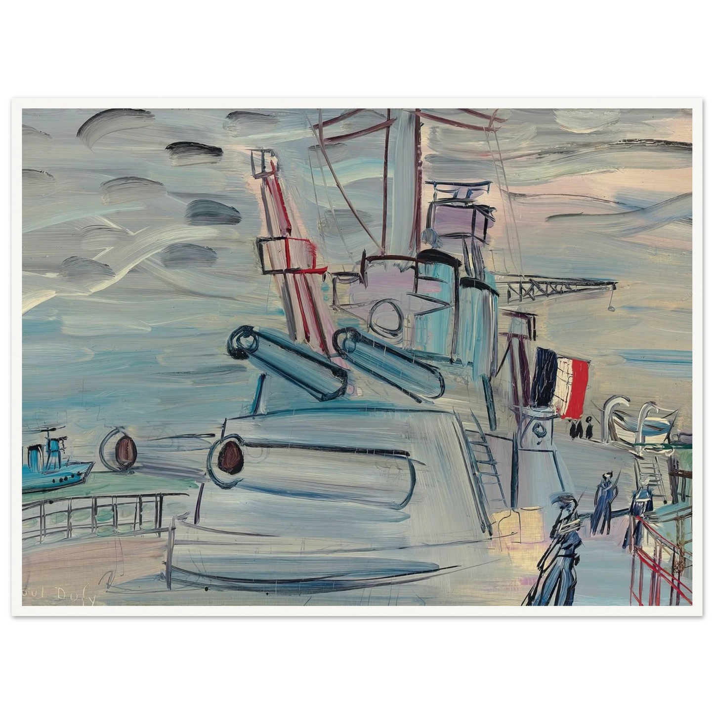 A bord de la flotte (1939) Art Print | Raoul Dufy-Quipham Collections