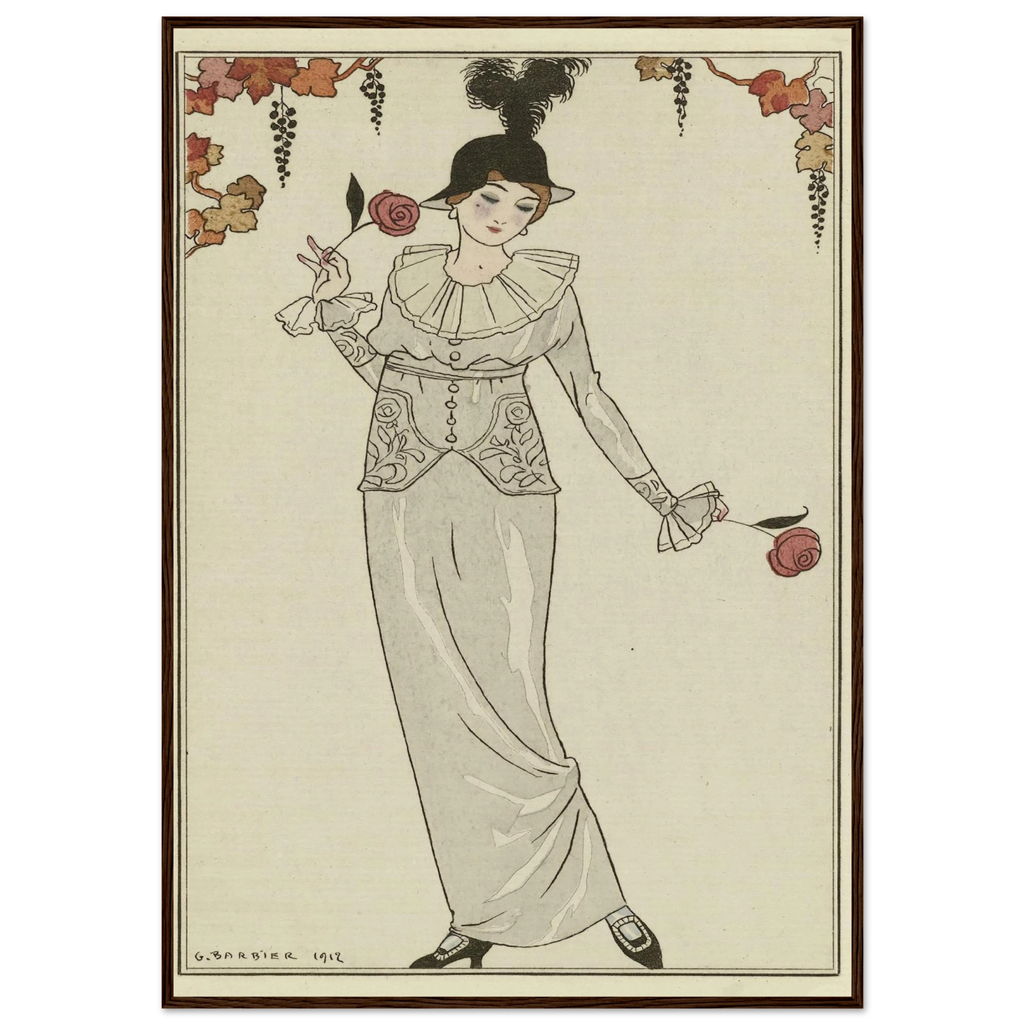Journal des Dames et des Modes, 1912, Costumes Parisiens, no. 8 (1912) Art Print | George Barbier-Quipham Collections