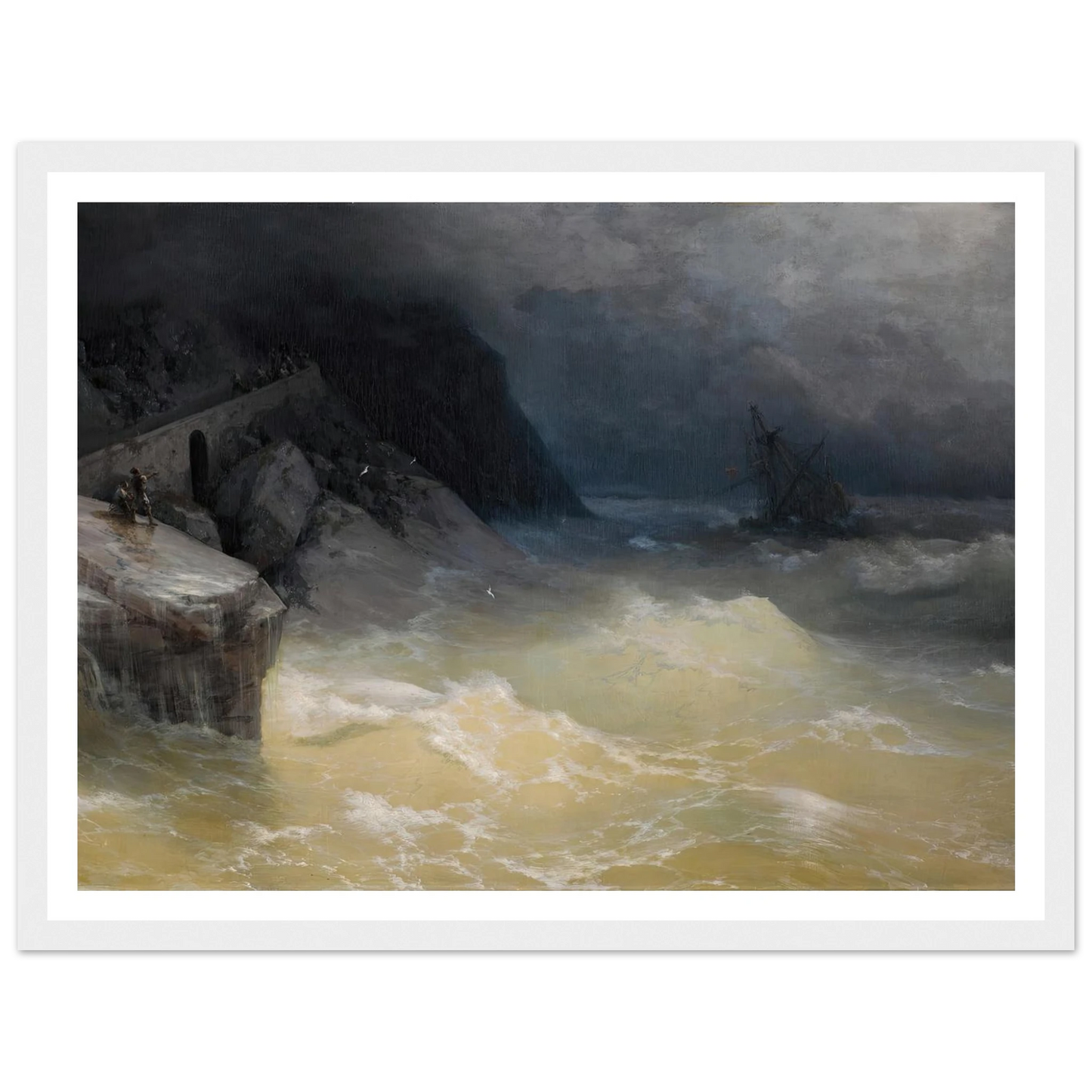 Shipwreck off the Black Sea Coast ( 1887) Art Print | Ivan Konstantinovich Aivazovsky-Quipham Collections