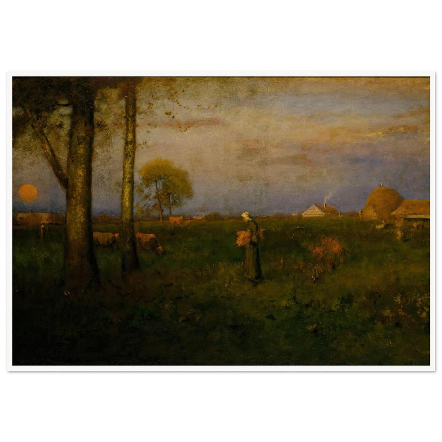 Sundown (1884) Art Print | George Inness-Quipham Collections