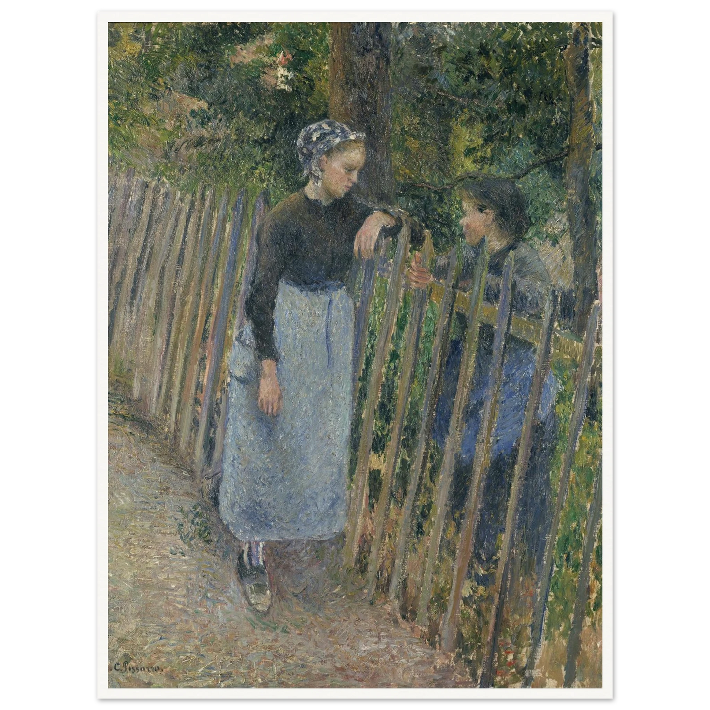 Conversation Art Print | Camille Pissarro-Quipham Collections