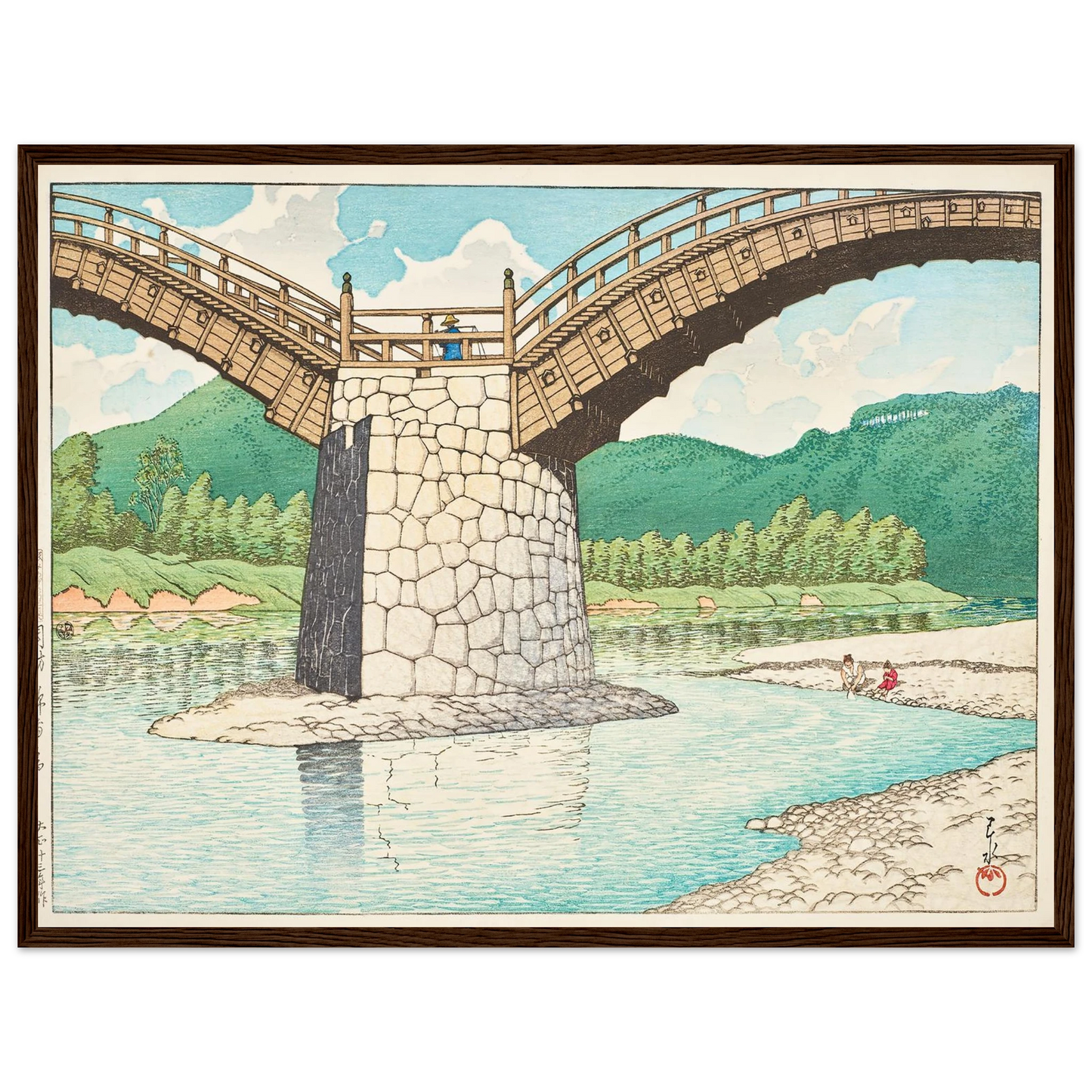 Suo Kintaikyo (The Kintai Bridge in Suo Province) (1924) Art Print | Kawase Hasui-Quipham Collections
