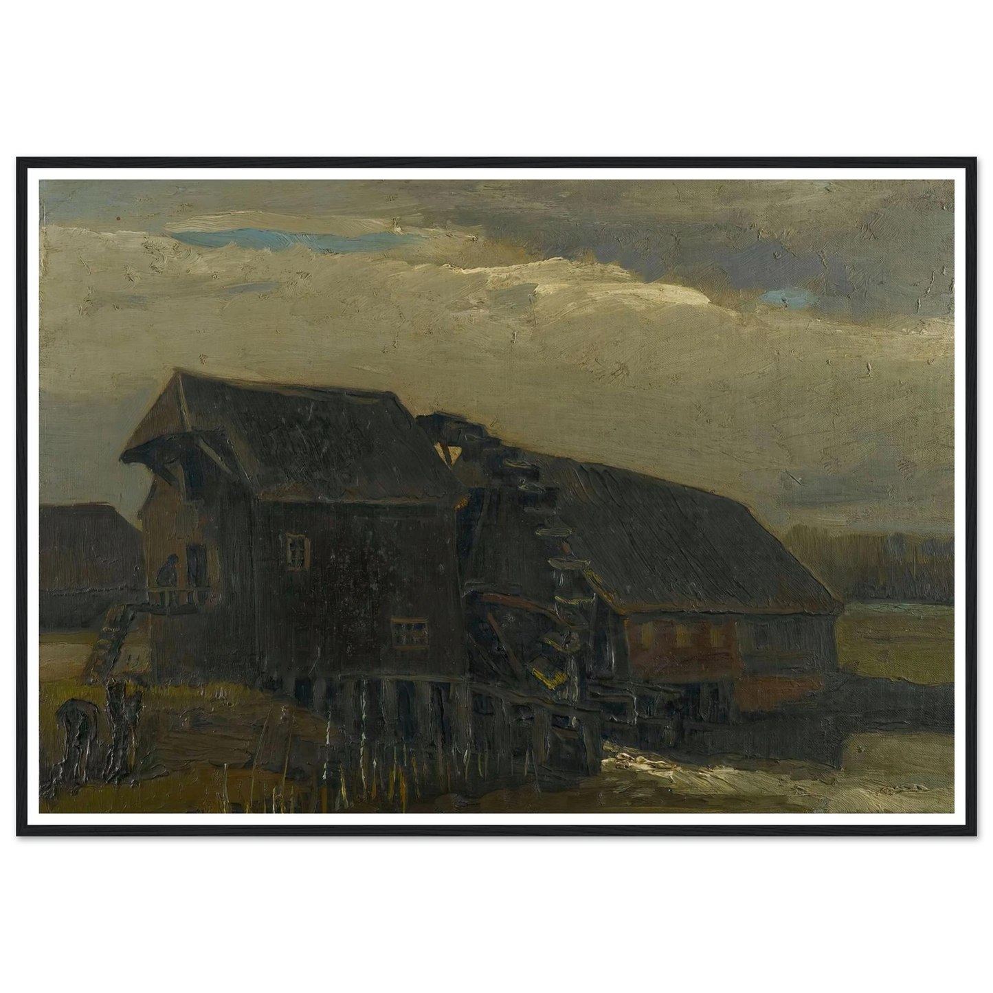 Water Mill At Opwetten (1884) Art Print | Vincent van Gogh-Quipham Collections