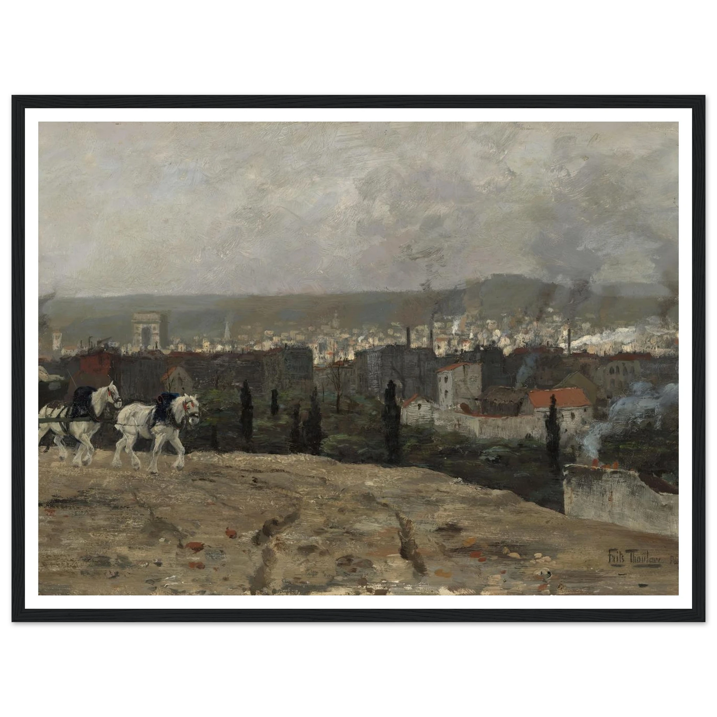 Parisian View (1879) Art Print | Frits Thaulow-Quipham Collections