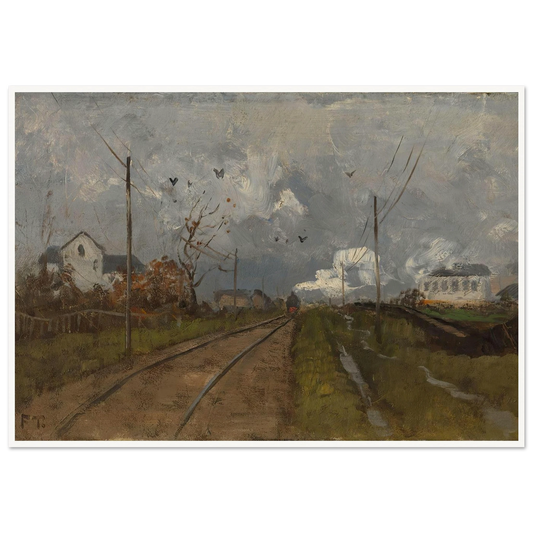The Train is arriving (1881) Art Print | Frits Thaulow-Quipham Collections