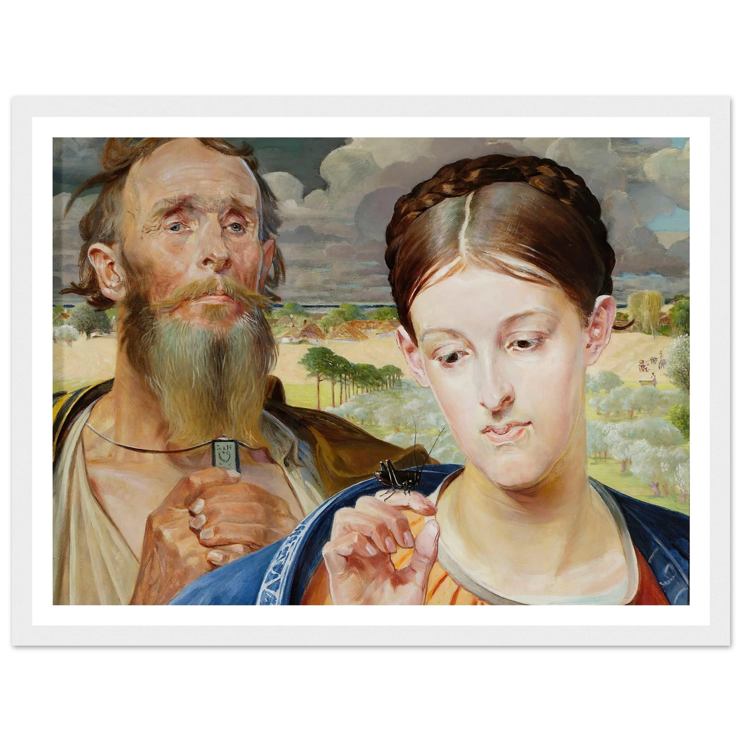 Music – left wing of the triptych (1906) Art Print | Jacek Malczewski-Quipham Collections