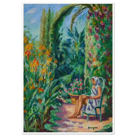 Odette dans le jardin de l’Oustalet (1933) Art Print | Henri Manguin-Quipham Collections