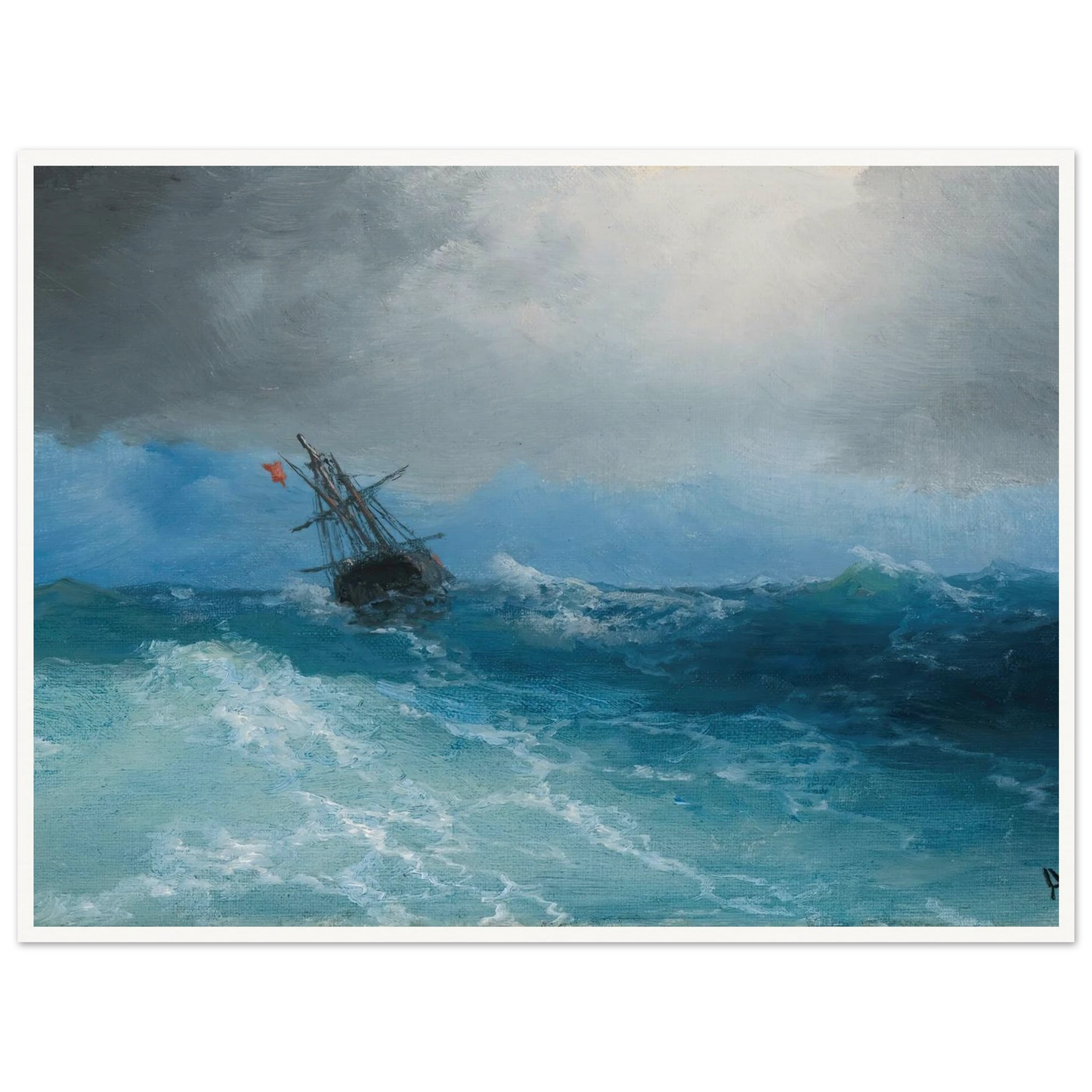 Gathering Storm (1899) Art Print | Ivan Konstantinovich Aivazovsky-Quipham Collections
