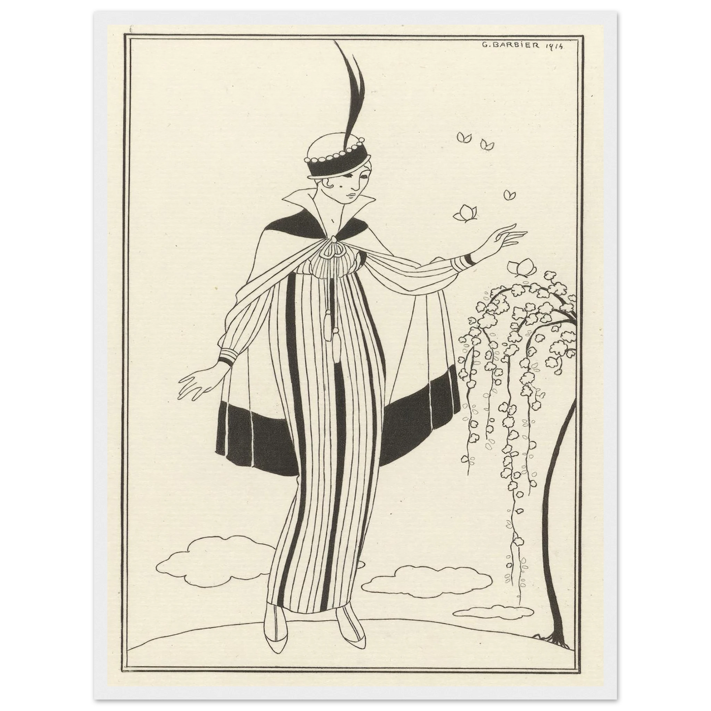 Journal des Dames et des Modes, Costumes Parisiens, 1914, No. 150 (1914) Art Print | George Barbier-Quipham Collections