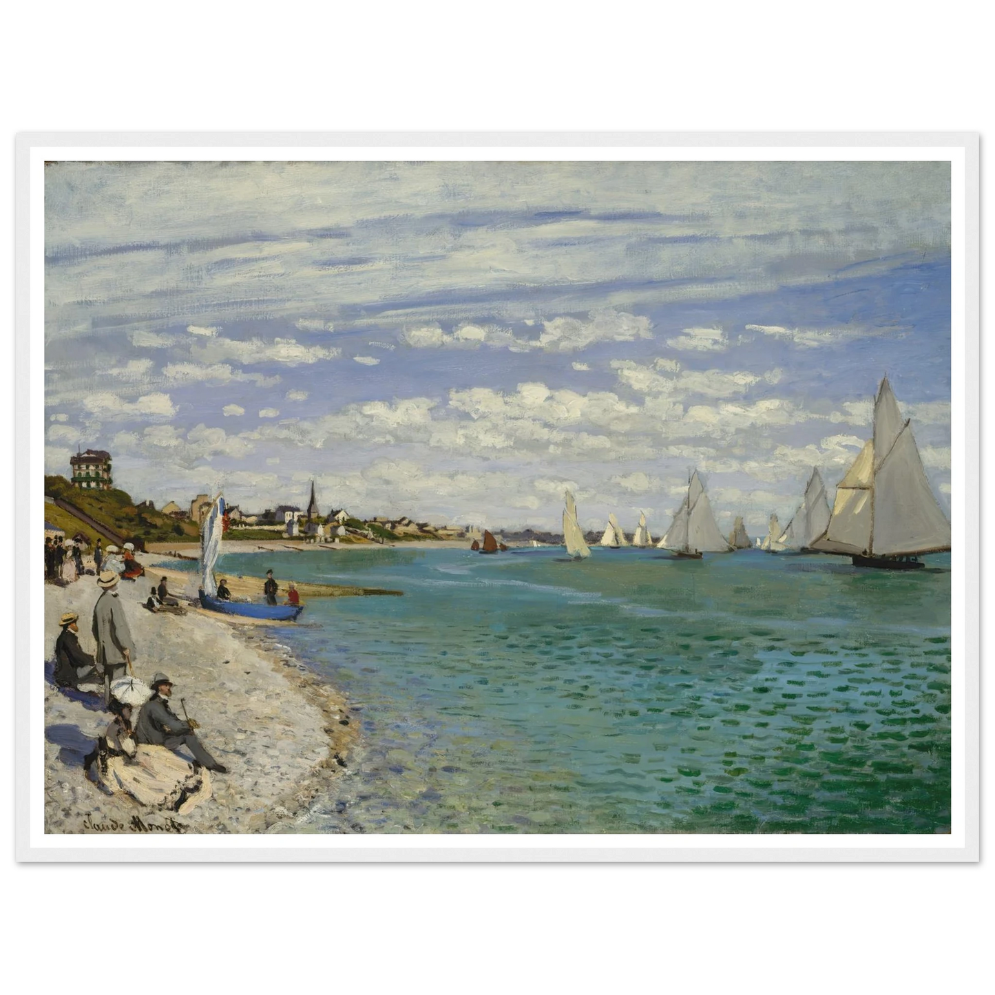 Regatta at Sainte-Adresse (1867) Art Print | Claude Monet-Quipham Collections