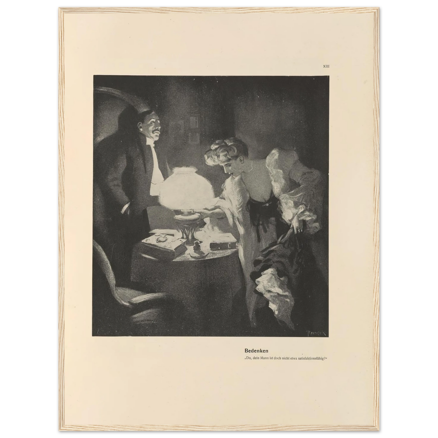 Bedenken (1908) Art Print | Ferdinand Freiherr von Reznicek-Quipham Collections