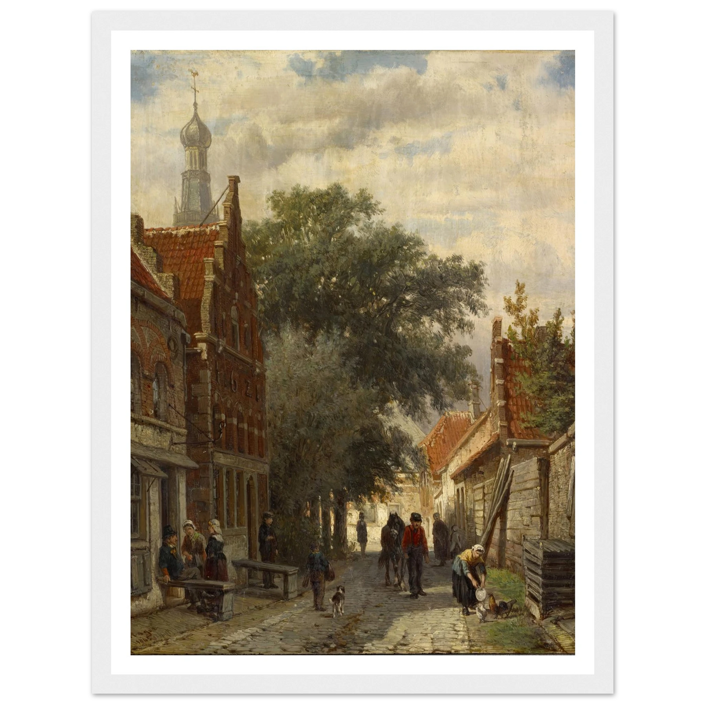 Street in Enkhuizen (1865) Art Print | Cornelis Springer-Quipham Collections