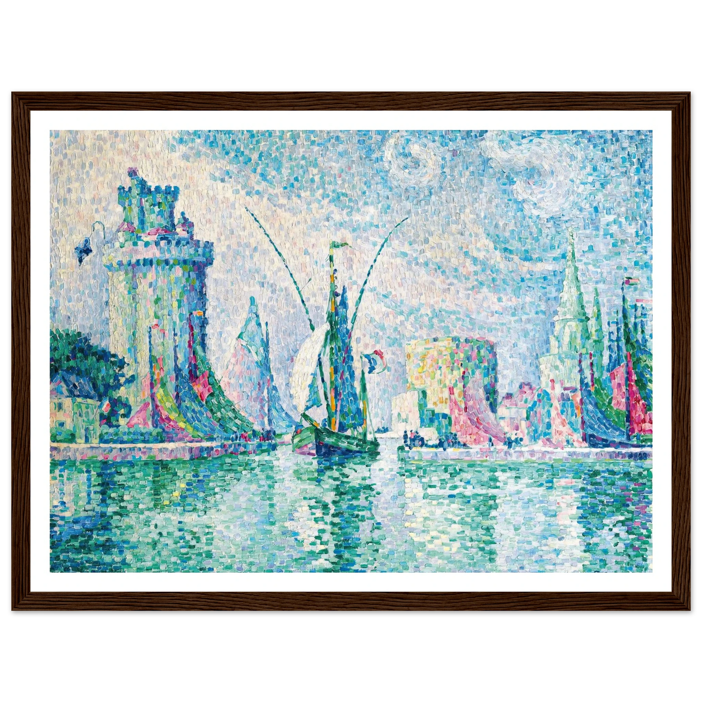 Les Tours Vertes, La Rochelle (1913) Art Print | Paul Signac-Quipham Collections
