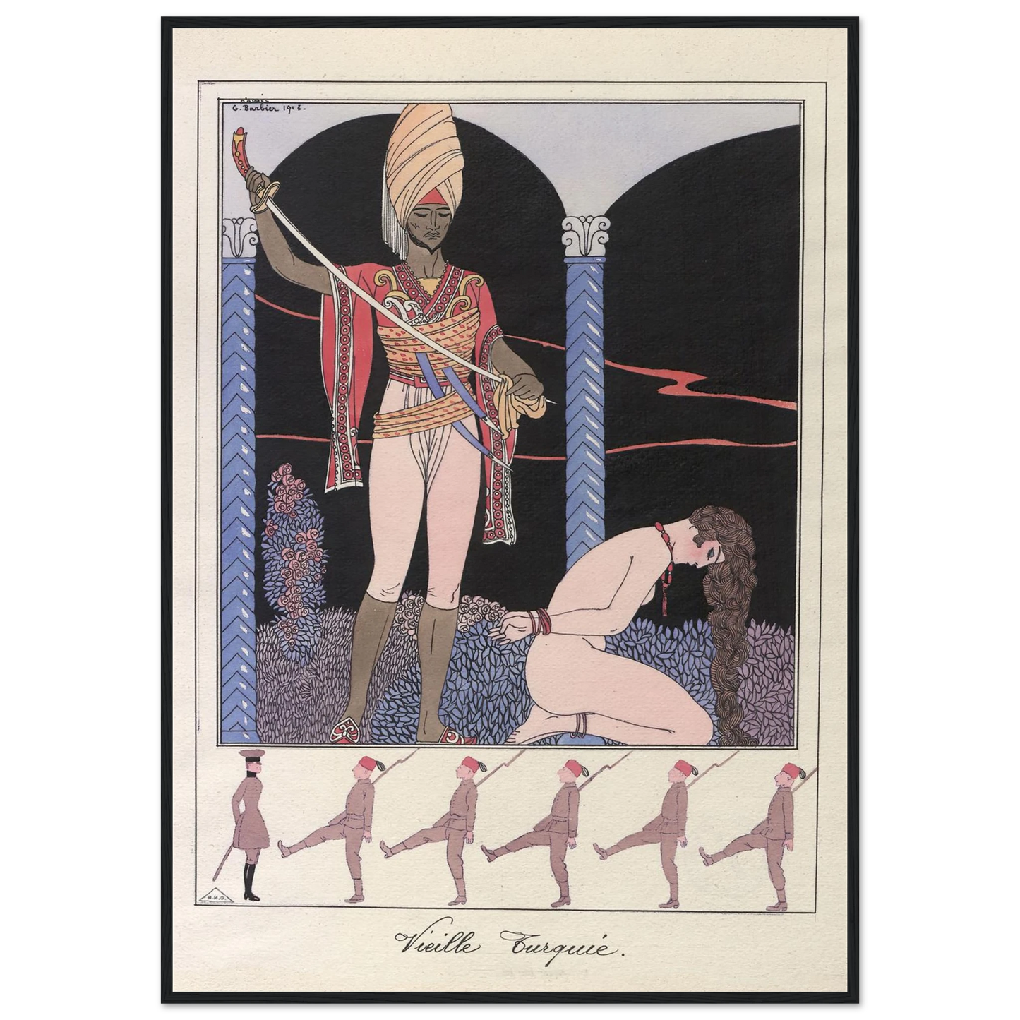 Vieille Turquie (L’exécution) (1915) Art Print | George Barbier-Quipham Collections